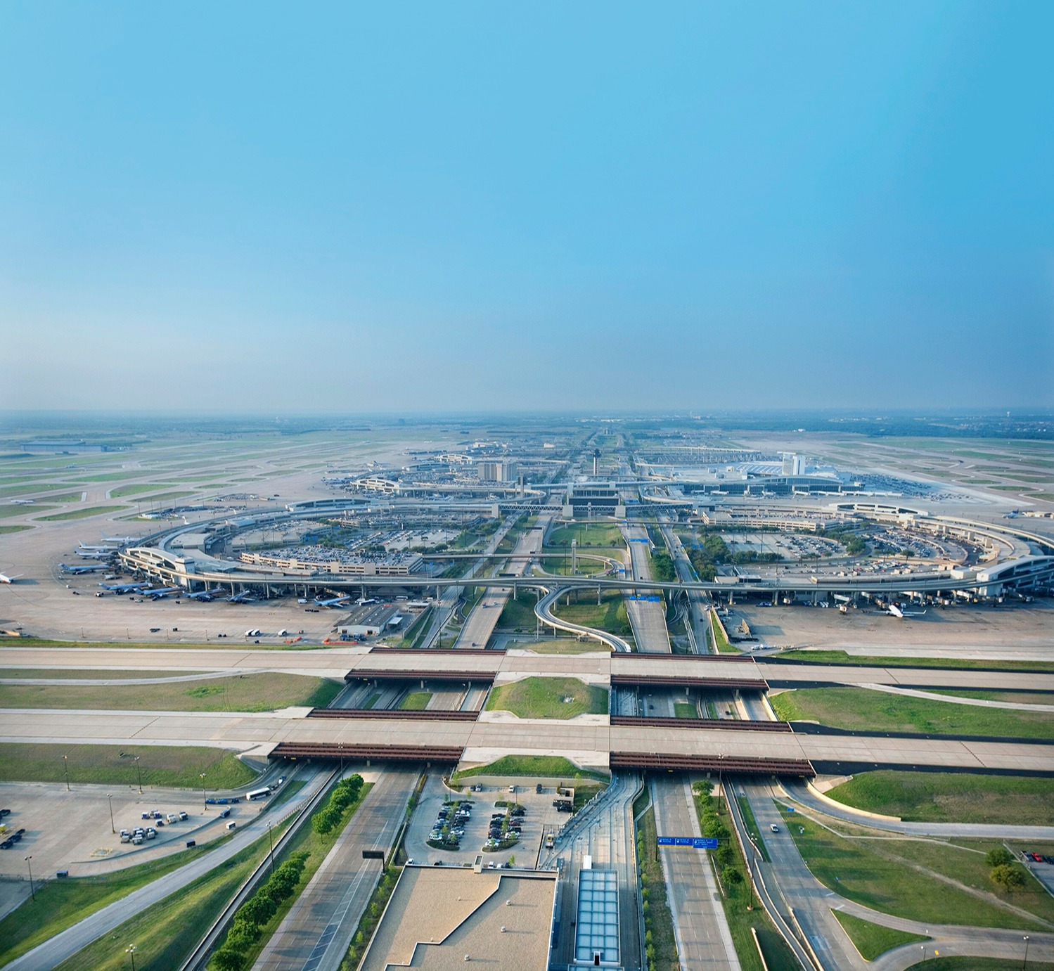 Aerial image of DFW Airport