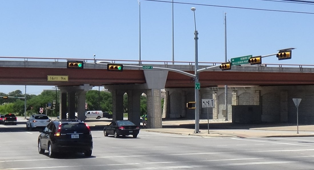 Image of a signalized intersection