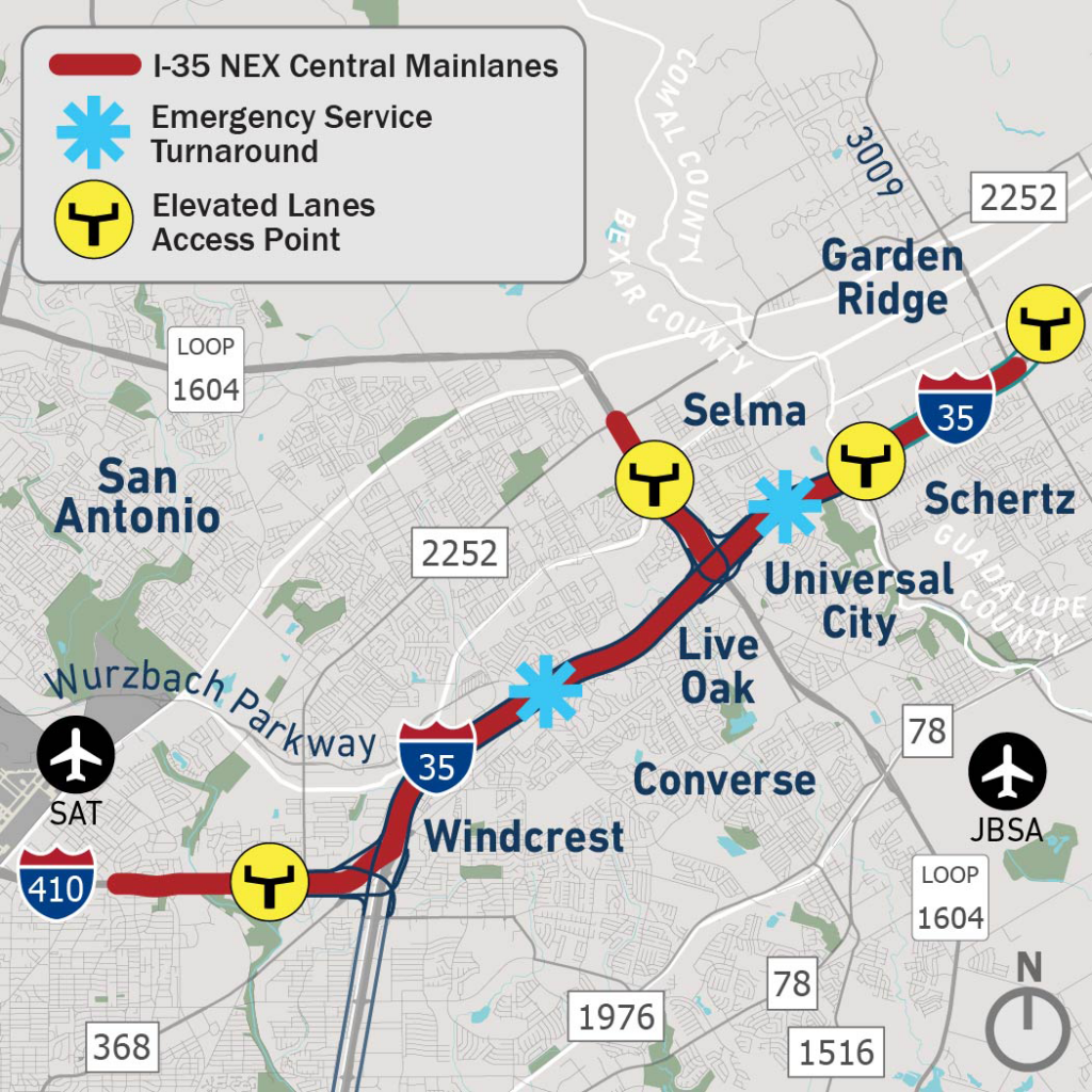 Design Build – TxDOT NEX I-35, San Antonio, TX – SE3