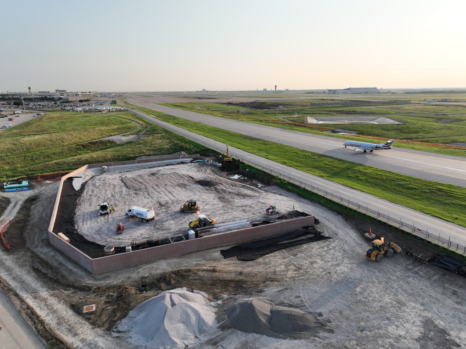 An image of a vault building under construction.