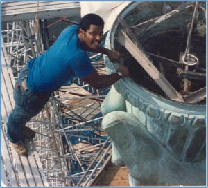 Vernal Stewart reconstructing the Statue of Liberty